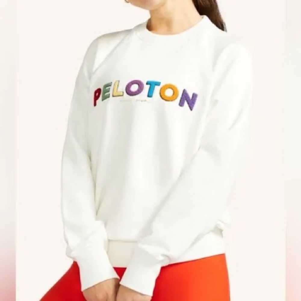 Spiritual Gangster x Peloton Rainbow Crewneck Sweatshirt L
